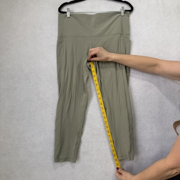 Athleta Pants Womens 1X Green Salutation Stash Pocket II Cinch 7/8 Leggings - Picture 10 of 13